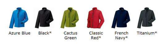 Softshell Colour Choices